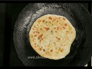 capsicum cheese paratha