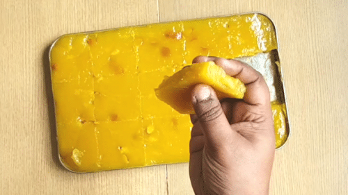 Mango halwa using corn flour