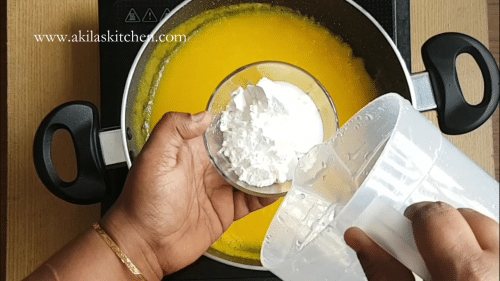 Mango halwa using corn flour