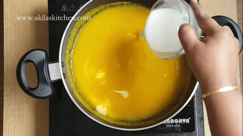 Mango halwa using corn flour