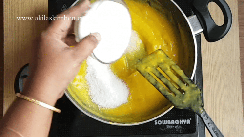 Mango halwa using corn flour