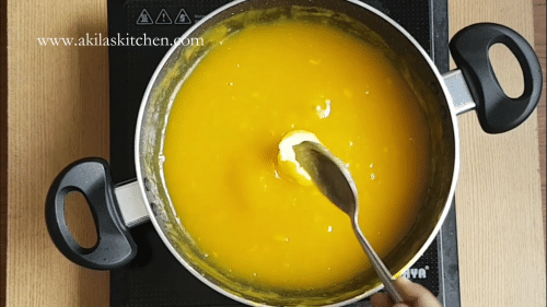 Mango halwa using corn flour