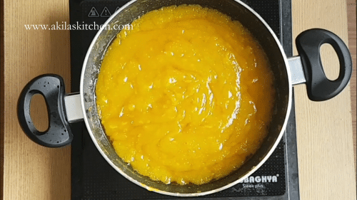 Mango halwa using corn flour