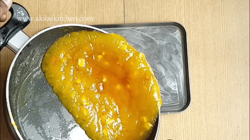 Mango halwa using corn flour