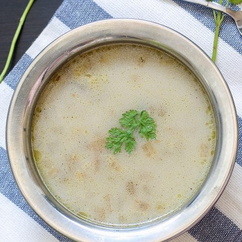 Vazhaithandu Soup | Banana Stem soup | Plantain soup - Learning-to-cook