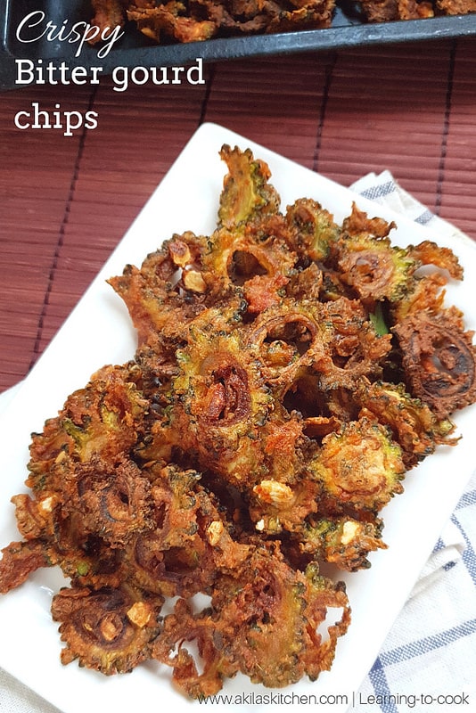 Crispy Bitter gourd chips | Pavakkai chips Ananda Bhavan Style recipe