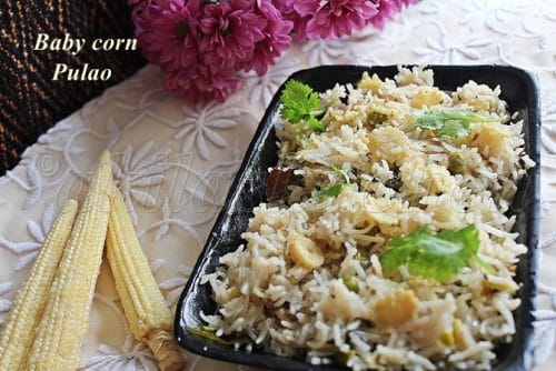 babycorn pulao