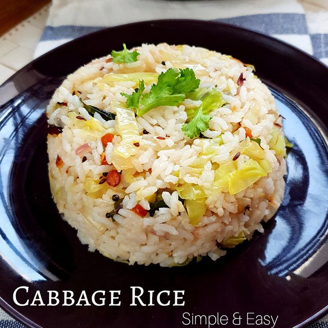 Cabbage Rice Muttaikos Sadham