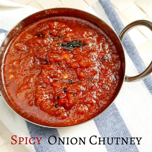 Spicy Onion Chutney kara vengaya chutney