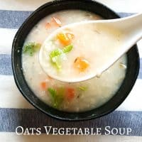 Oats soup Oats Vegetable soup
