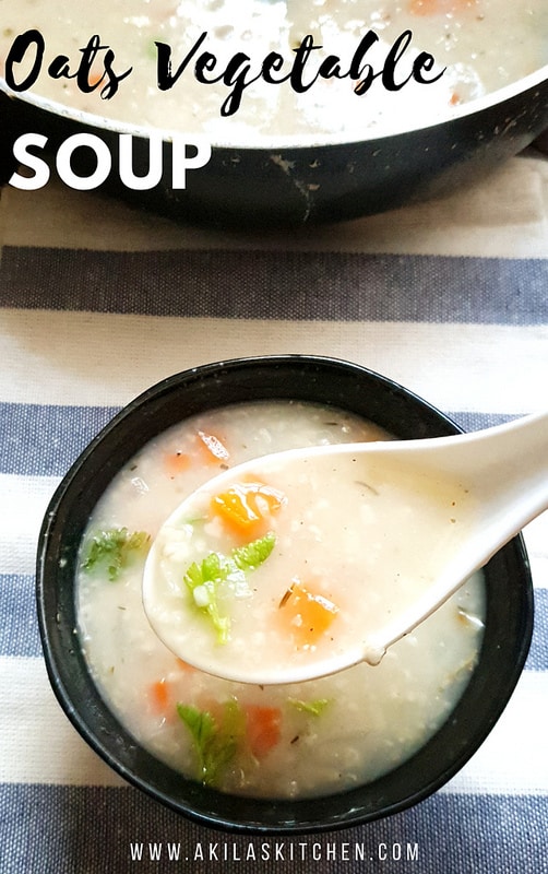 Oats soup Oats Vegetable soup recipe