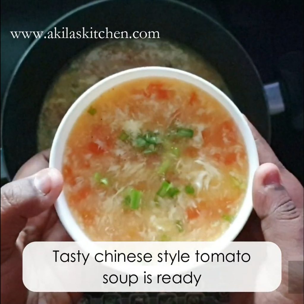 Chinese Style tomato soup with egg 