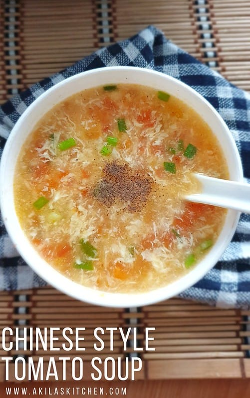 Chinese Style tomato soup with egg