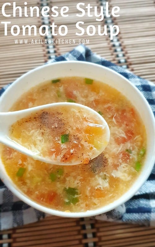 Chinese Style tomato soup with egg