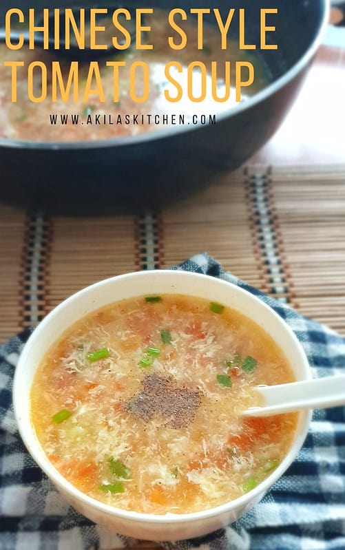 Chinese Style tomato soup with egg