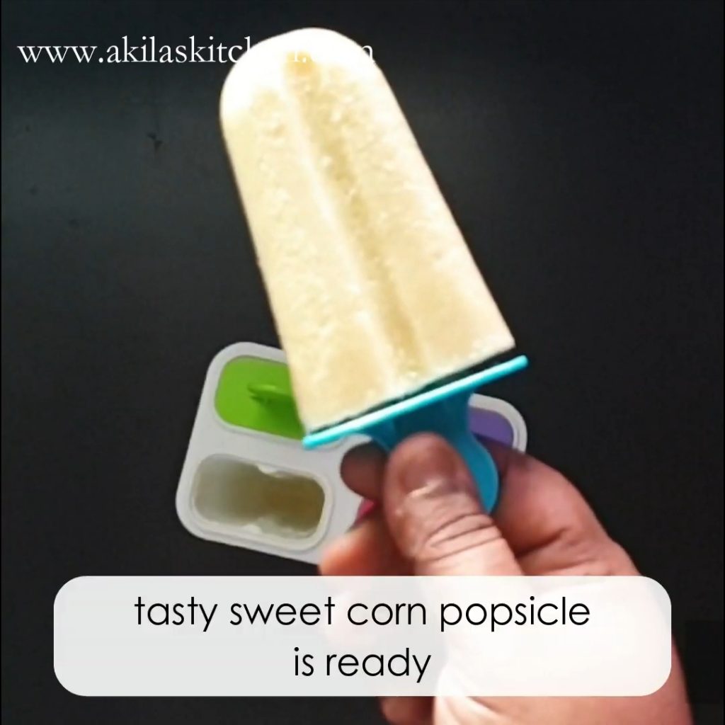 Sweet corn popsicle 