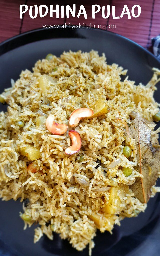 Pudhina pulao mint pulao