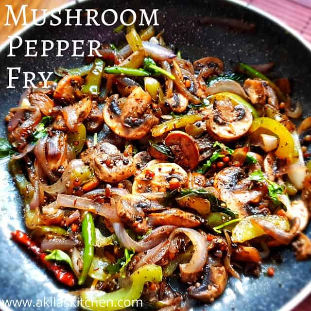 Mushroom Pepper Fry