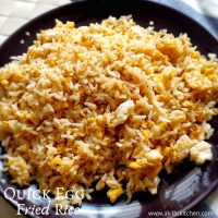 Quick egg fried rice