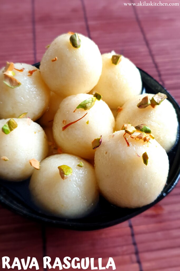 Rava rasgulla sooji rasgulla