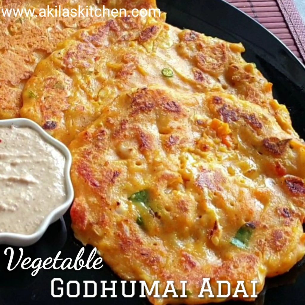 Vegetable Godhumai Adai