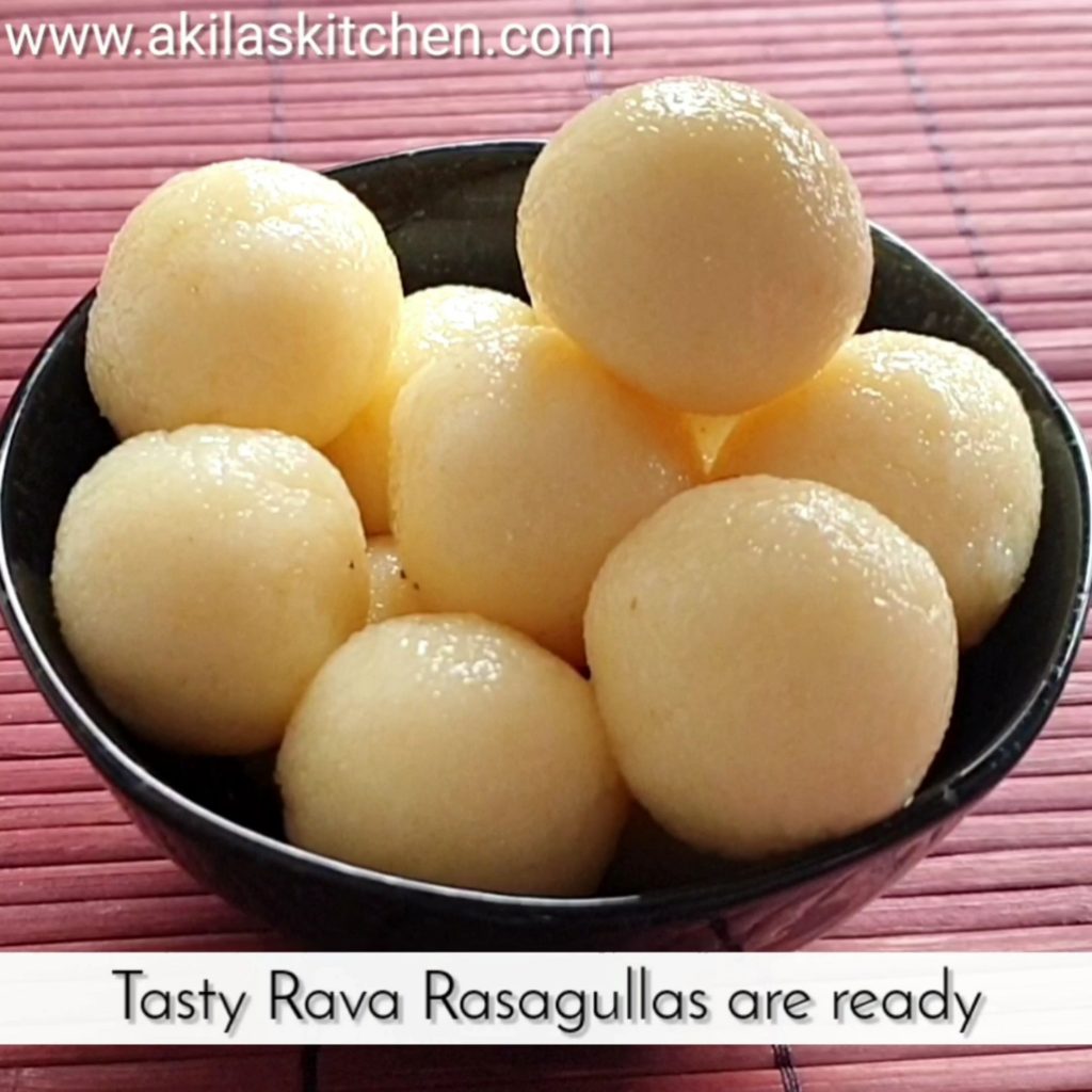 Rava rasgulla sooji rasgulla